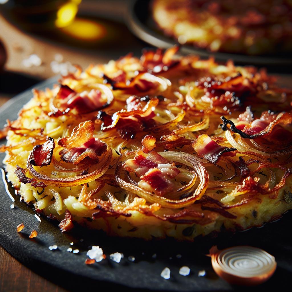 bacon and onion rosti