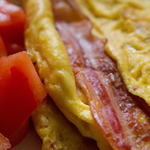 bacon and tomato omelette