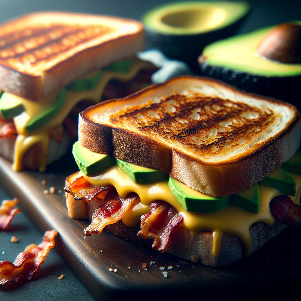 Bacon Avocado Grilled Cheese