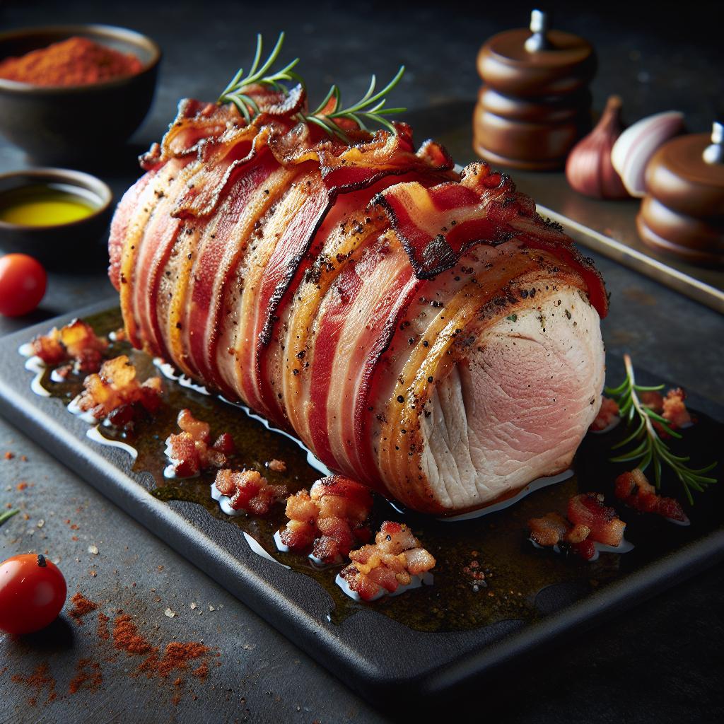 bacon crusted pork tenderloin