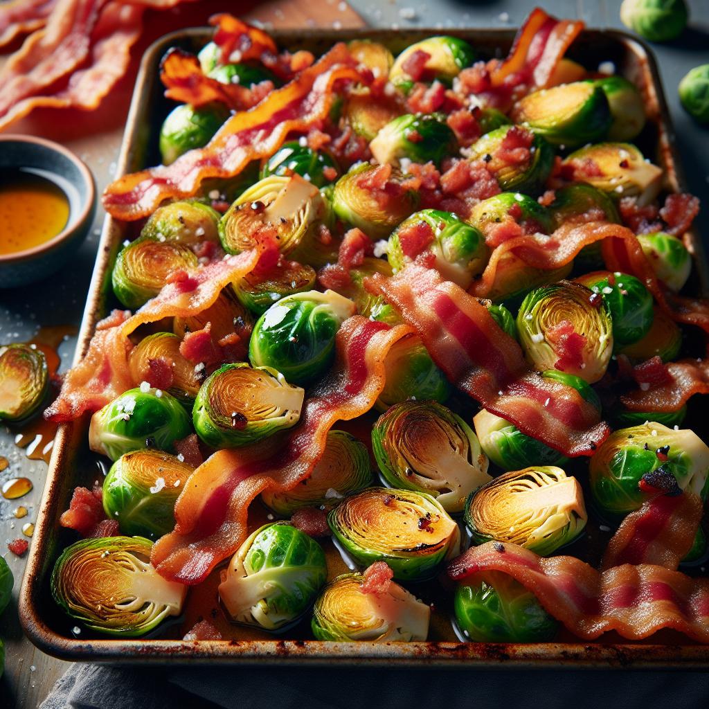 bacon maple roasted brussels sprouts