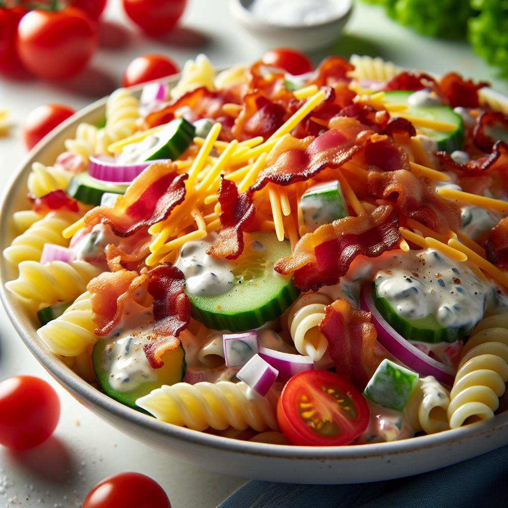 Bacon Ranch Pasta Salad