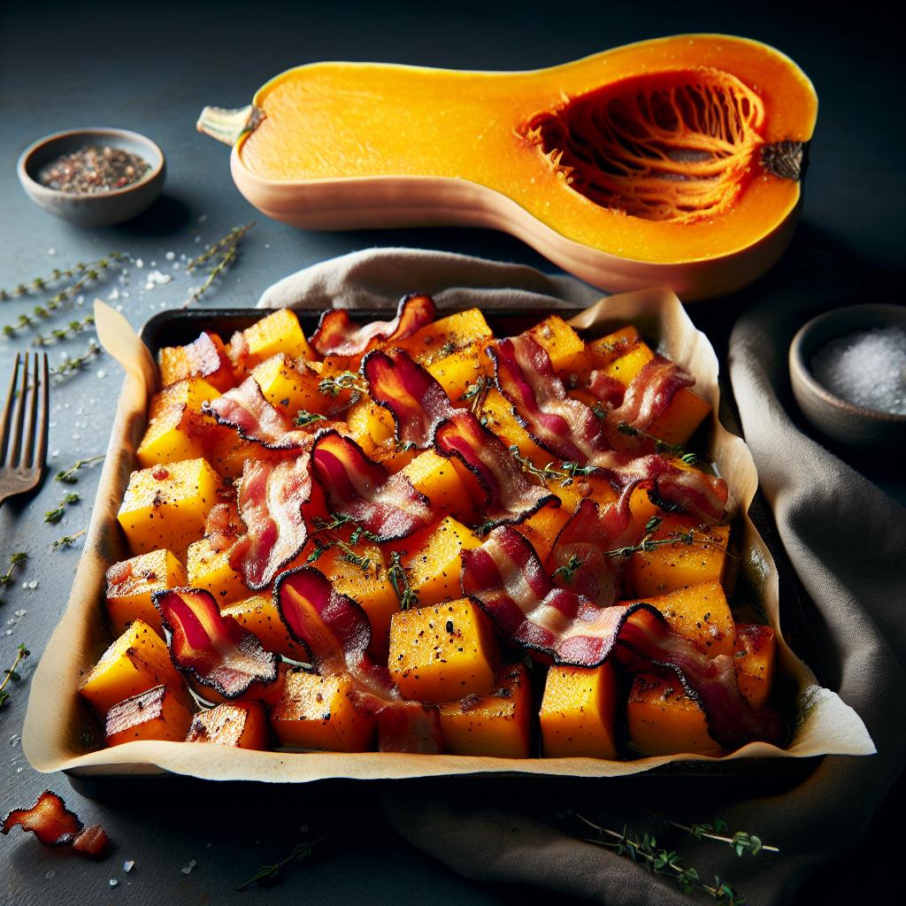 bacon roasted butternut squash