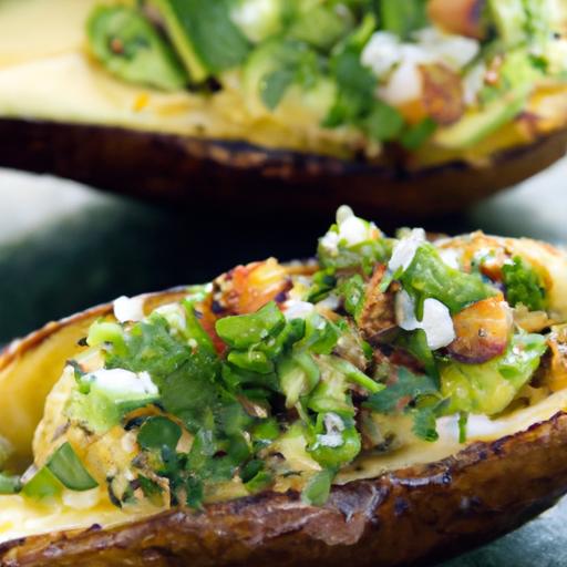 Baked Avocado and Potato Boats