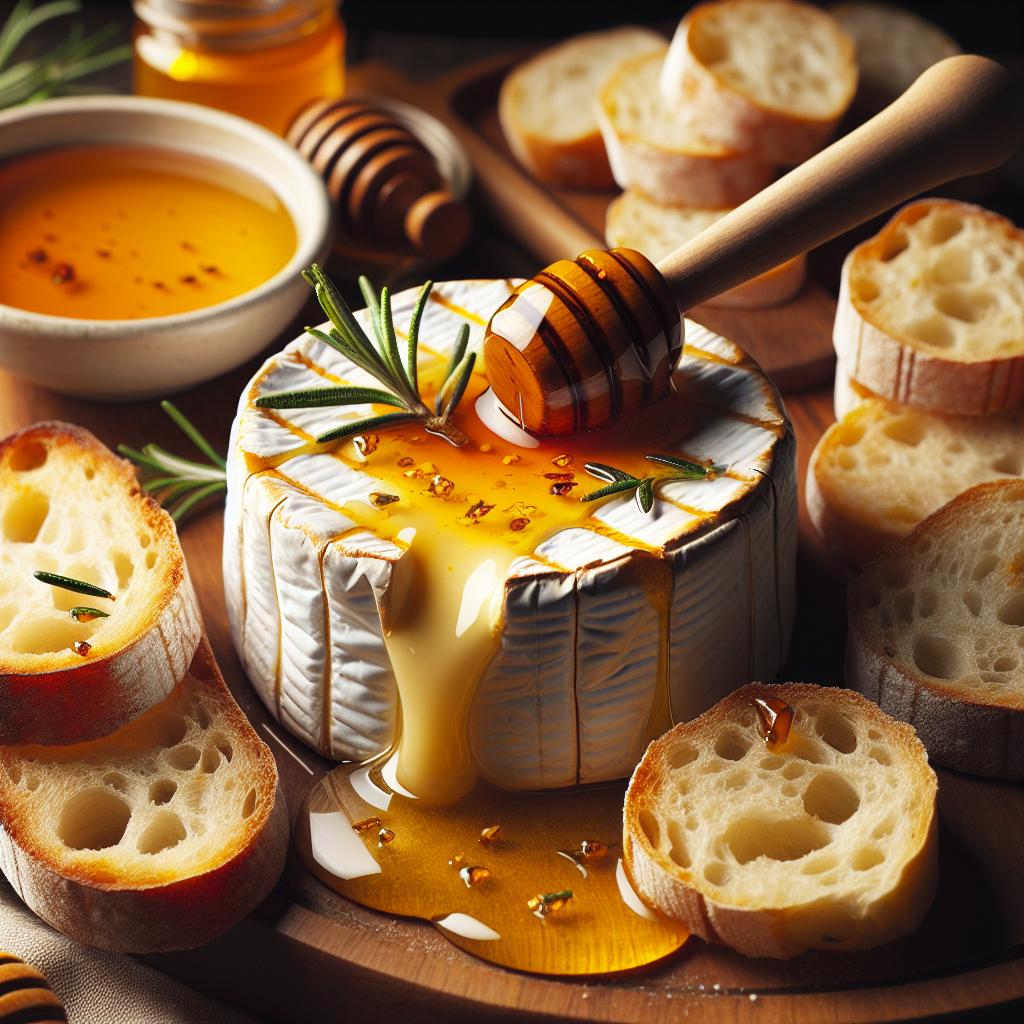 baked camembert with honey