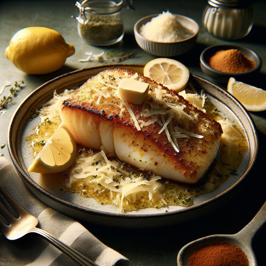 Baked Cod with Parmesan