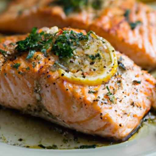 baked salmon with herbs and lemon