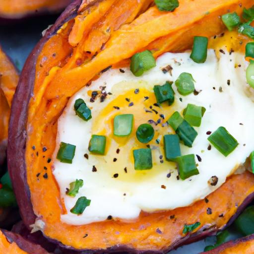 Baked Sweet Potato with Avocado and Eggs