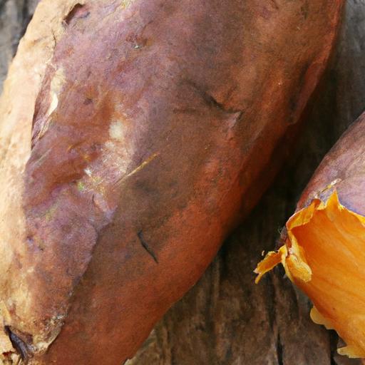 baked sweet potato with butter and salt