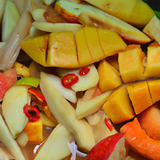 balinese fruit salad with tamarind