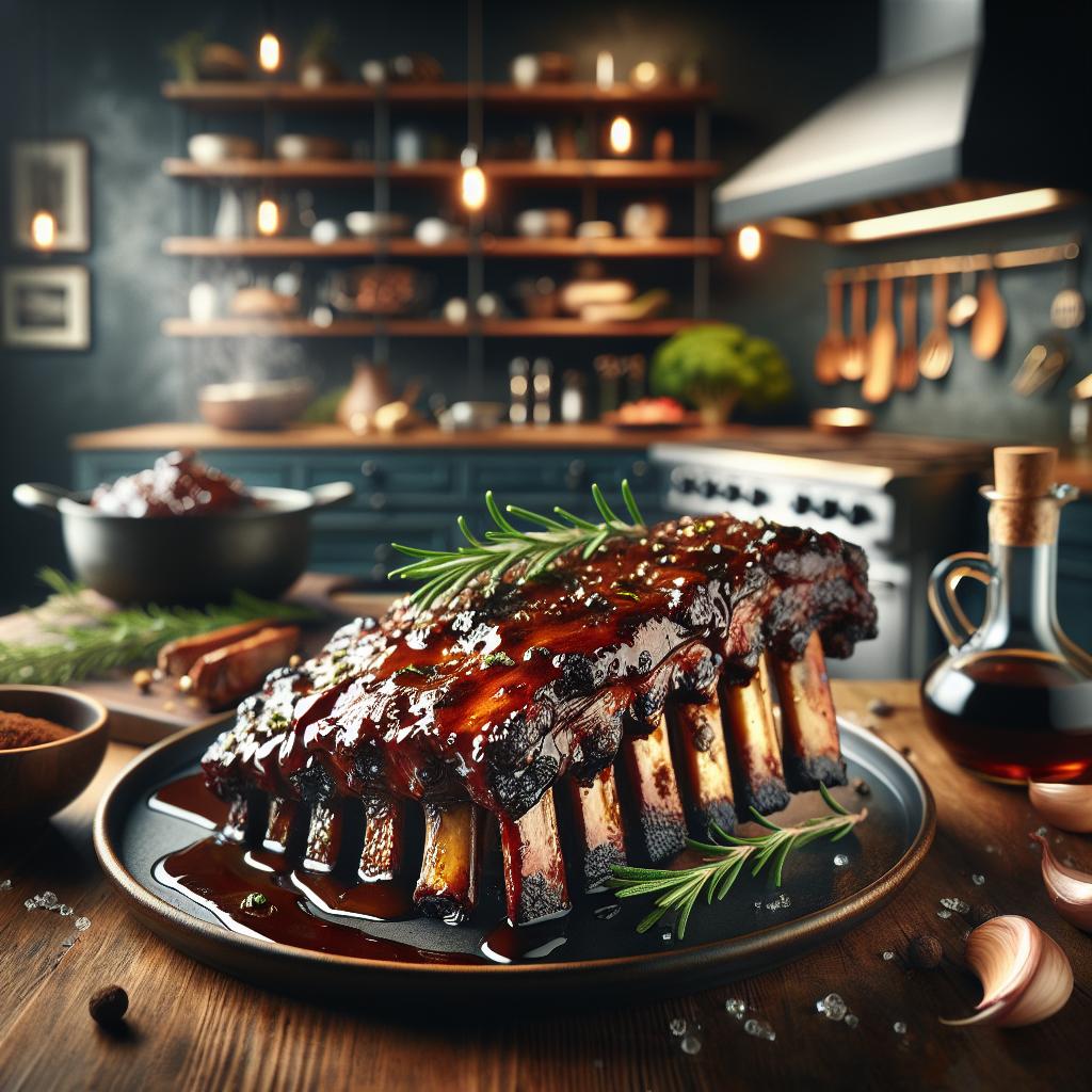 Balsamic Glazed Beef Ribs