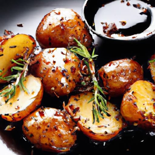 balsamic glazed country potatoes