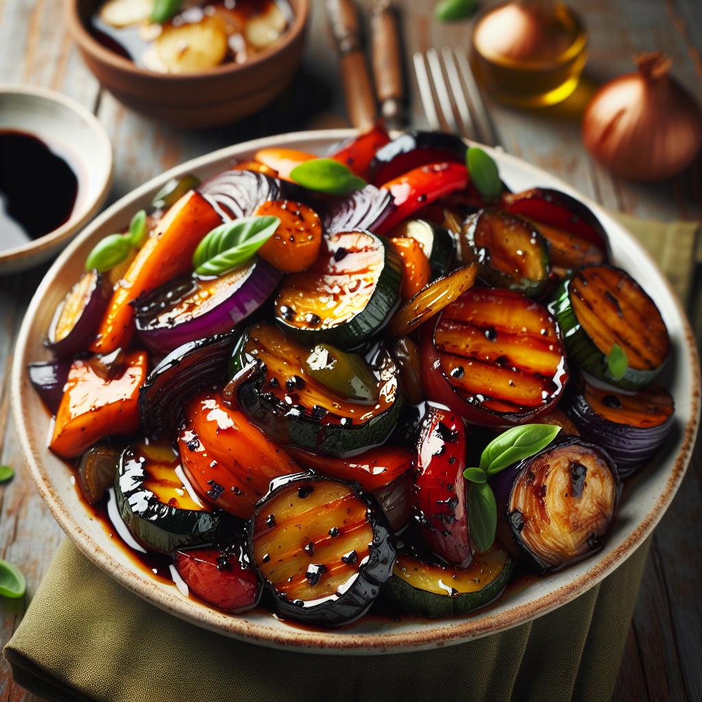 Balsamic Glazed Roasted Vegetables