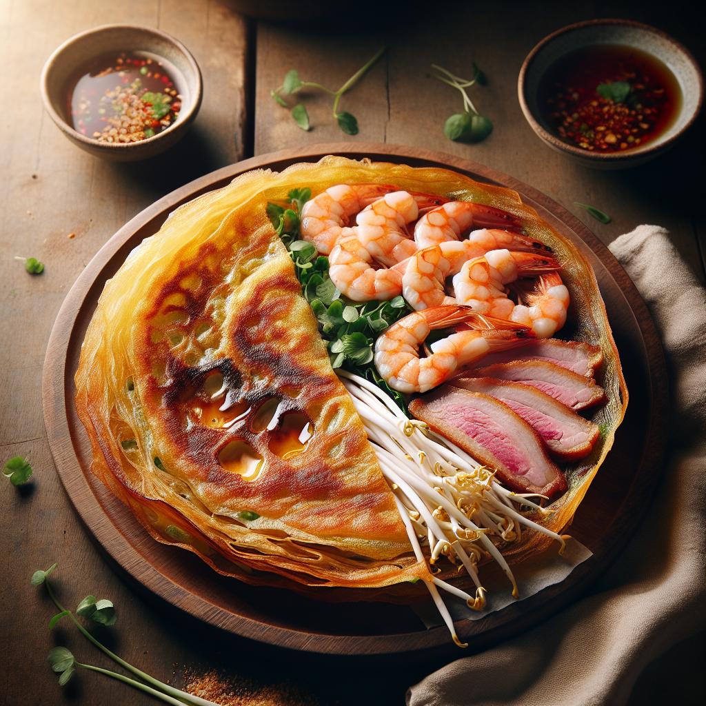 banh xeo (vietnamese savory pancakes)