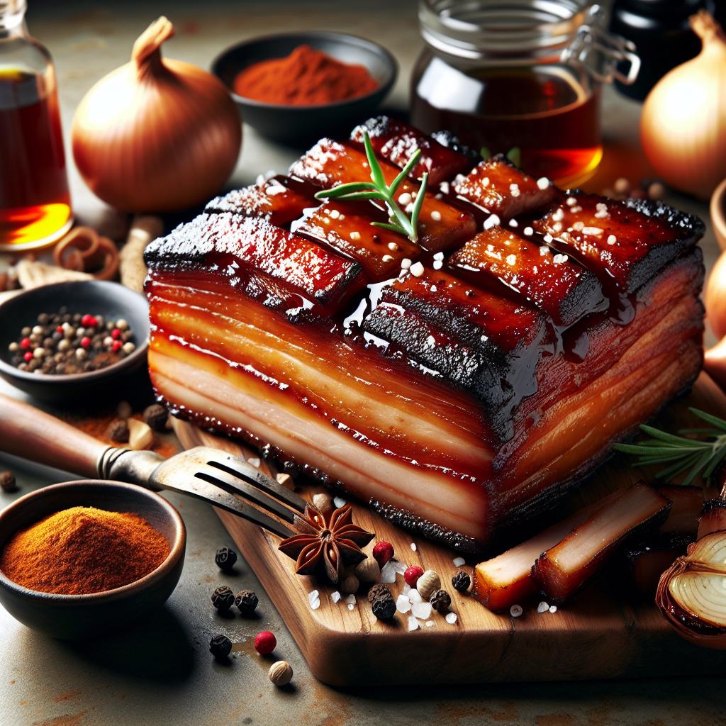 barbecue berkshire pork belly