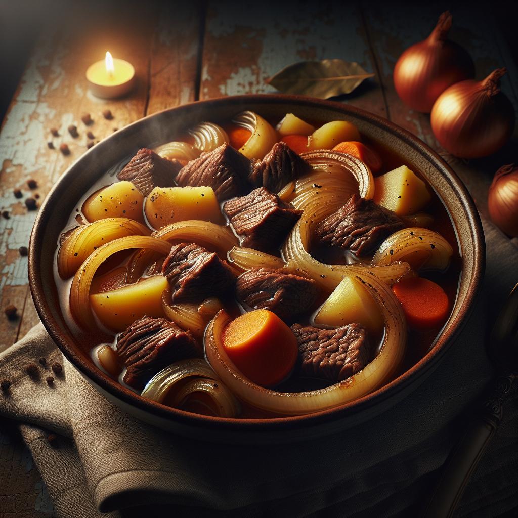 beef and onion stew