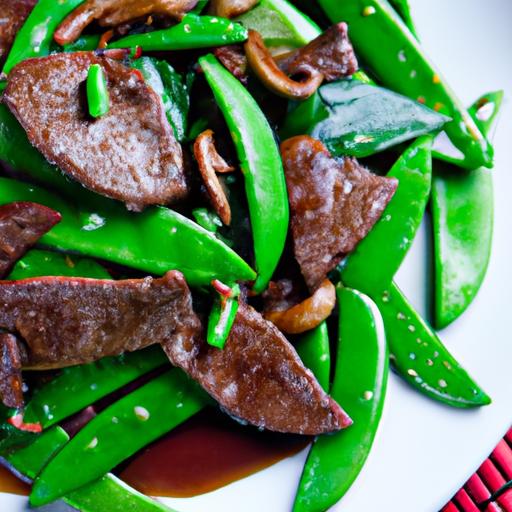 beef and snow pea stir fry