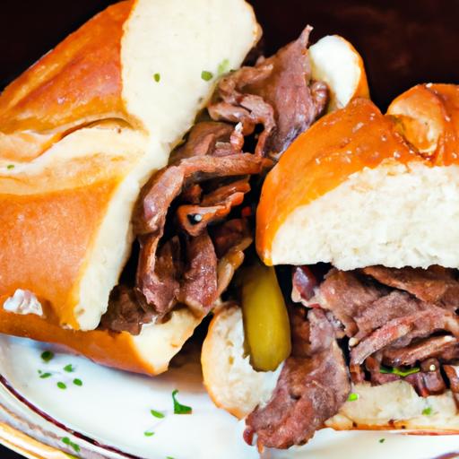 beef dip sandwich