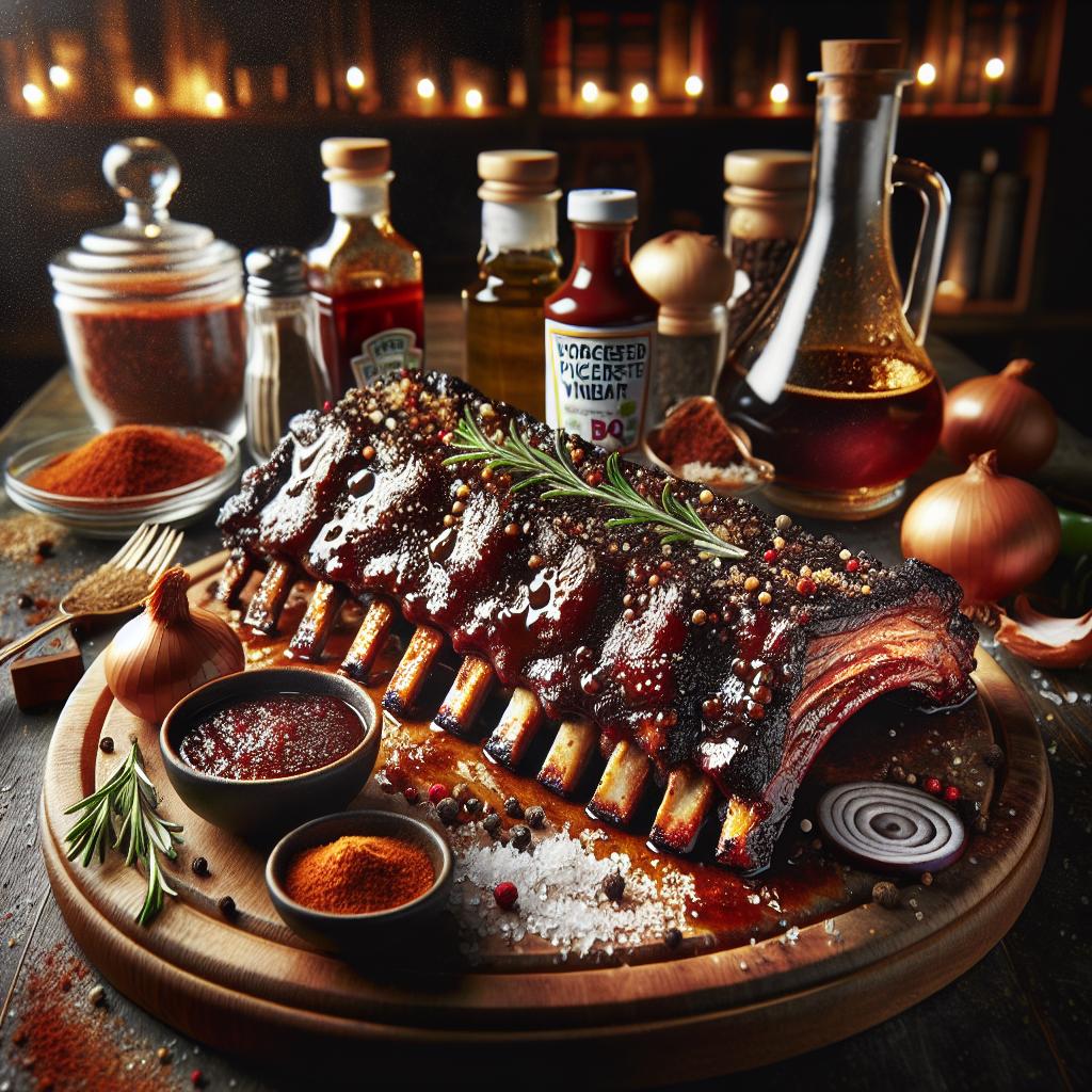 Beef Ribs with Espresso BBQ Sauce