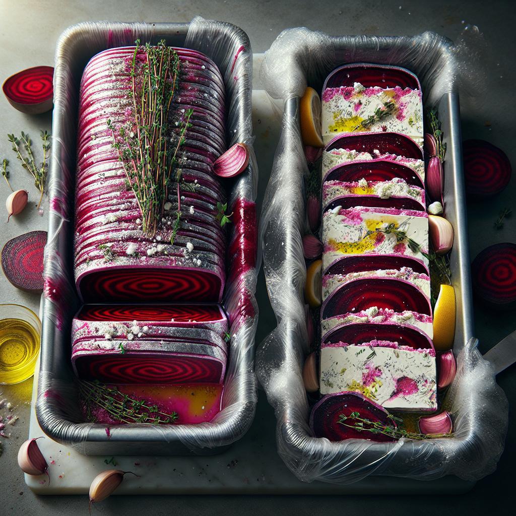 Beet and Goat Cheese Terrine