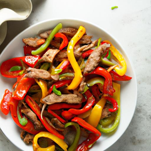 bell pepper and beef stir fry