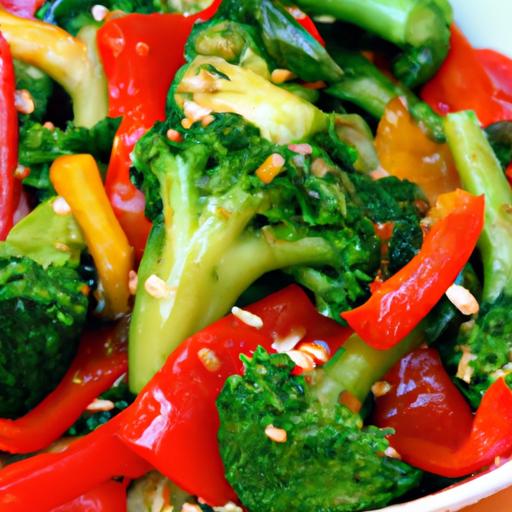 bell pepper and broccoli stir fry