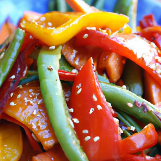 bell pepper and carrot stir fry