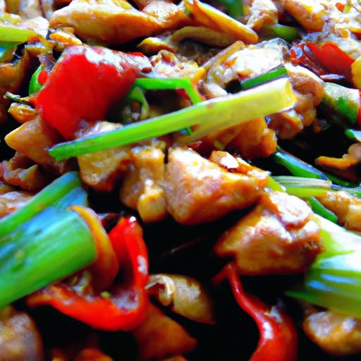 bell pepper and chicken stir fry