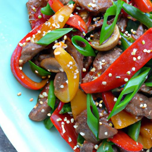 bell pepper and steak stir fry