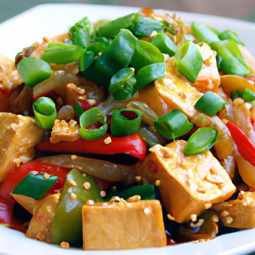 bell pepper and tofu stir fry