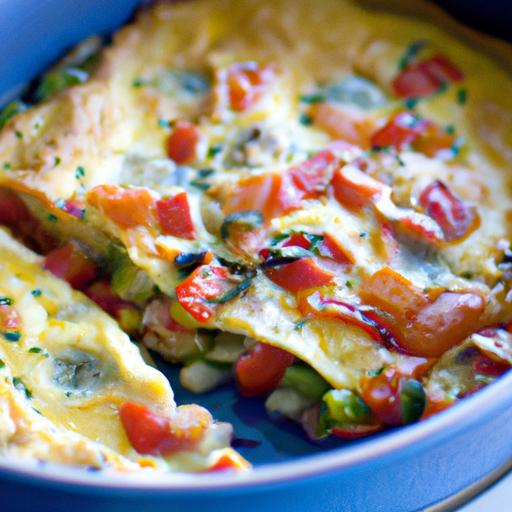 bell pepper and tomato frittata