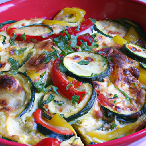 Bell Pepper and Zucchini Frittata