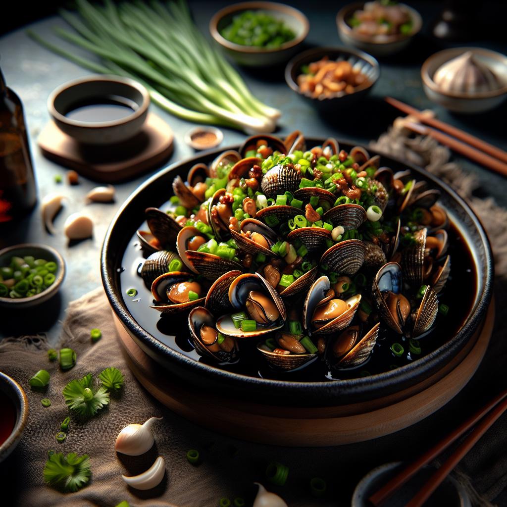 black bean clams