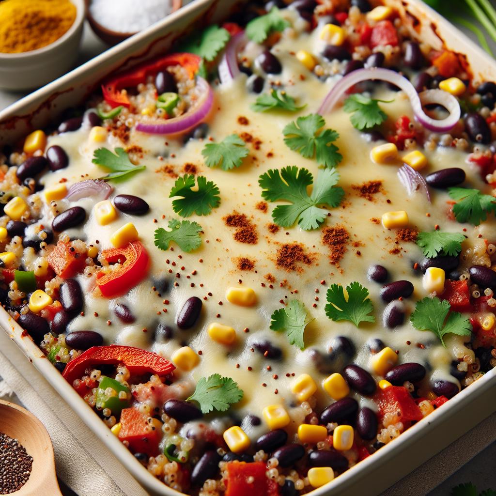 Black Bean Quinoa Casserole