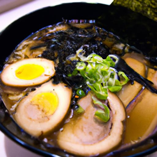 black garlic oil ramen