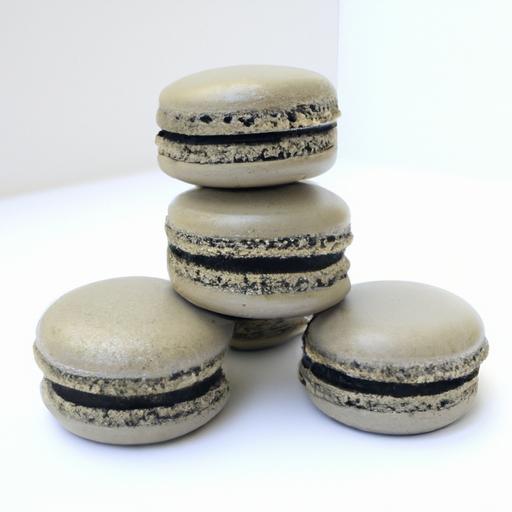 Black Sesame Macarons