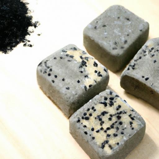 black sesame mochi