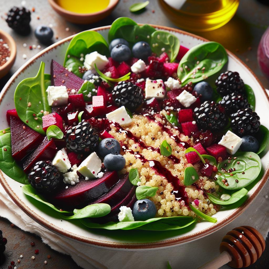 Blackberry, Beet and Quinoa Salad