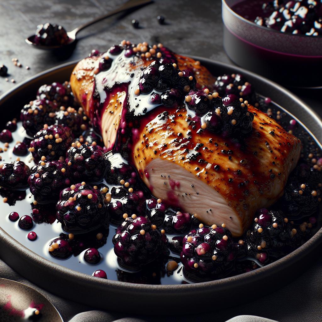 blackberry glazed chicken