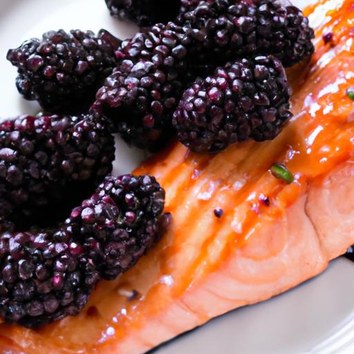 blackberry glazed salmon