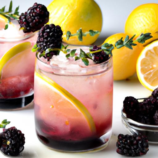 blackberry lemon thyme spritzer