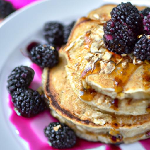 blackberry oatmeal pancakes