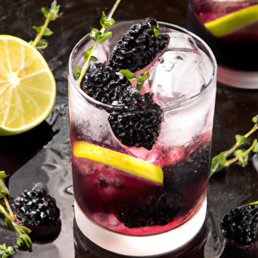 blackberry thyme fizz