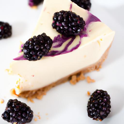 Blackberry White Chocolate Cheesecake