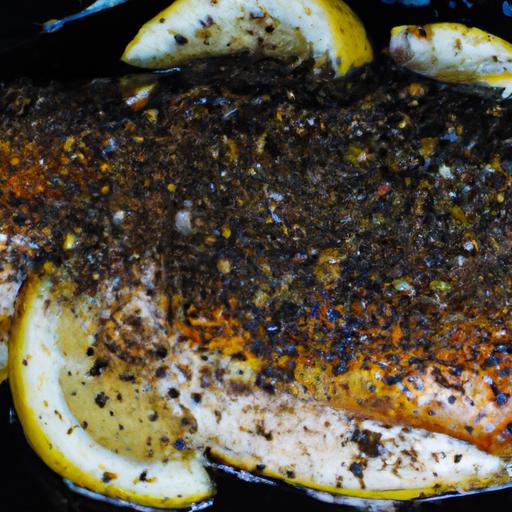 blackened trout