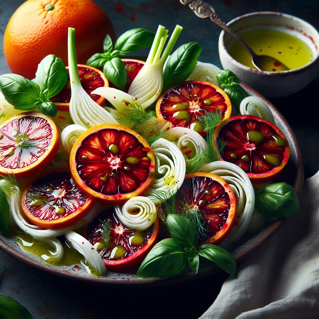 Blood Orange and Fennel Salad with Fresh Herbs