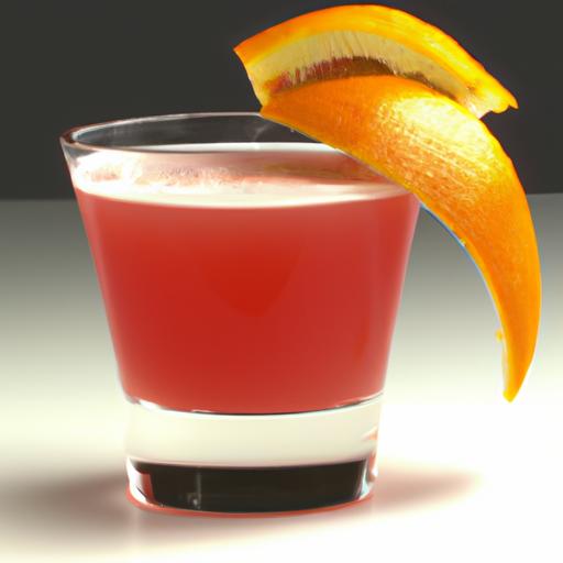 blood orange whiskey sour