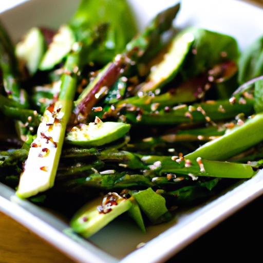 Bok Choy and Asparagus Salad