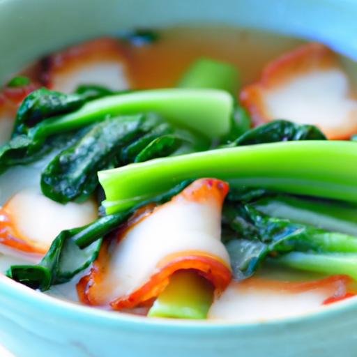 bok choy and bacon soup