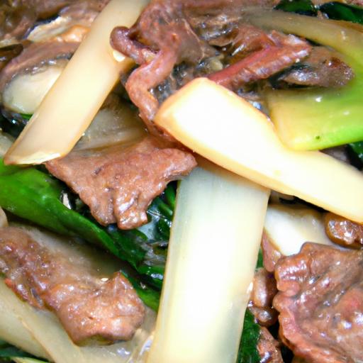 bok choy and beef stir fry